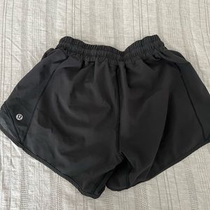 Black lululemon hotty hot shorts